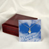 Alluring Beauty Necklace With I Love You Jewelry Message Card
