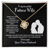 Future Wife Love Knot Necklace With Message Card - Comfort You - Black