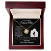 Future Wife Love Knot Necklace With Message Card - Comfort You - Black