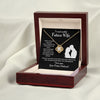 Future Wife Love Knot Necklace With Message Card - Comfort You - Black