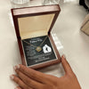 Future Wife Love Knot Necklace With Message Card - Comfort You - Black