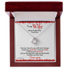 To Wife Love Knot Necklace With Message Card - Love For You