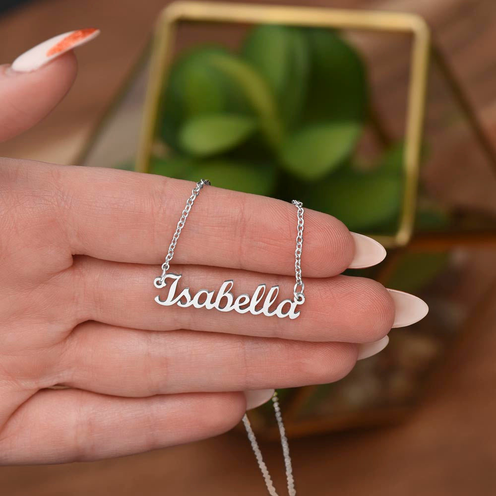 Custom Name Necklace With Message Card - Fearfully Wonderfully Made