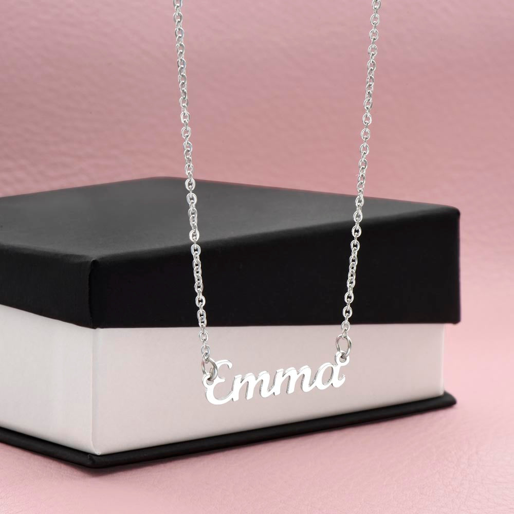 Custom Name Necklace With Message Card - Fearfully Wonderfully Made