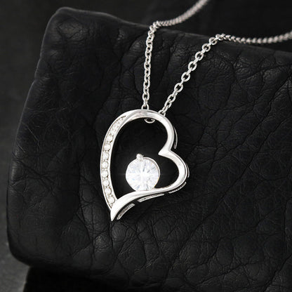 To G-ma From Grandkids - Forever Love Necklace -A Little Bit Message Card