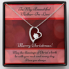 Load image into Gallery viewer, Mother In Law Heart Necklace and Christmas Card