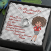 Silver Heart Necklace and Christmas Card For Daughter