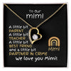 To Mimi From Grandkids - Forever Love Necklace -A Little Bit Message Card