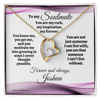 Personalized To My Soulmate Message Card And Forever Love Necklace