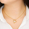 Personalized To Auntie Forever Love Necklace And Message Card - African American