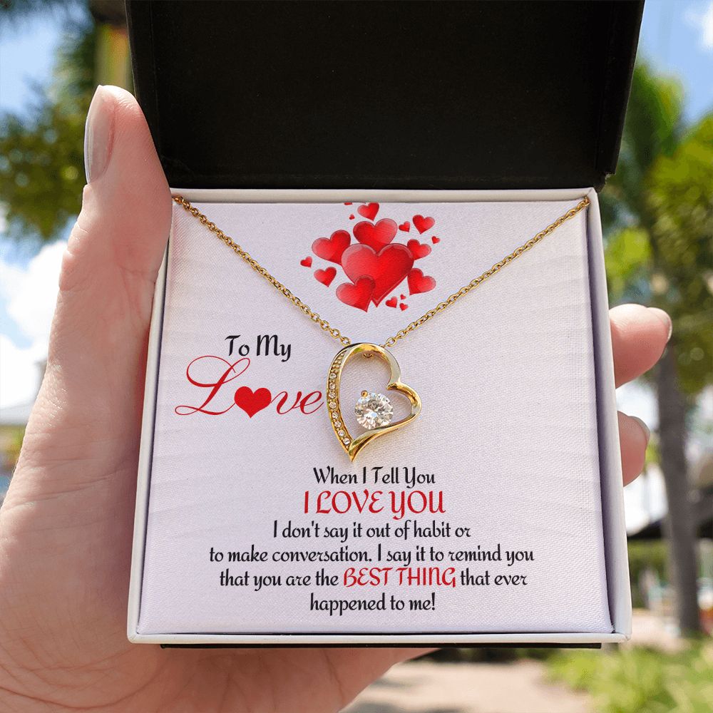 I will Never Stop Loving You - Forever Love Necklace – Fetchthelove Inc.