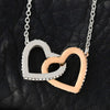 To Wife - Interlocked Hearts Necklace With Valentine's First Time I Met You Message Card