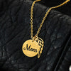 Mom Life Lessons Memorial Necklace - gold with bag