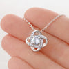 My Big Sister Angel Love Knot Necklace With Heart Message Card