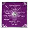 Load image into Gallery viewer, To My Daughter - Love Knot Necklace With Valentine&#39;s Day Message Card - Priceless
