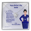 Load image into Gallery viewer, Love Knot Necklace To Auntie For Mother&#39;s Day Gift, Phenomenal Woman Jewelry Message Card