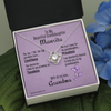 Load image into Gallery viewer, Personalized Gift Card To Granddaughter With Love Knot Necklace - Priceless