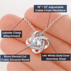 Mother's Day Message Card From Daughter - Love Knot Necklace - Proverbs 31