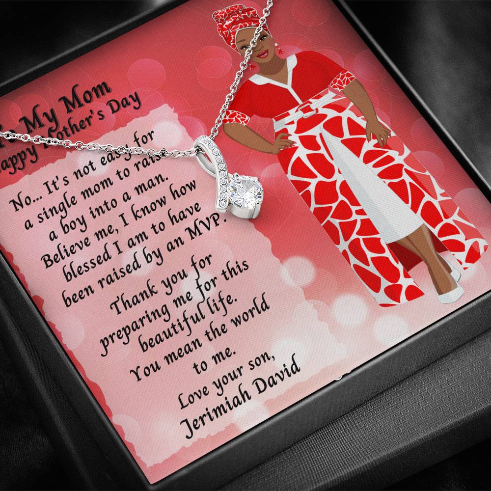 Alluring-Necklace-Single-Mom-Mothers-Day-From-Son-Red-Dress-Black-Box-Angle
