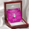Load image into Gallery viewer, To My Fiancée - Ribbon Shaped Necklace With Valentine&#39;s First Time I Met You Message Card