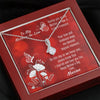Ribbon Necklace | Mother-In-Law Mother's Day Message Card With Butterflies
