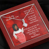 Load image into Gallery viewer, Ribbon Necklace For Mother-In-Law Mother&#39;s Day Message Card