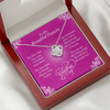 Load image into Gallery viewer, To Fiancée - Love Knot Necklace With Valentine&#39;s First Time I Met You Message Card