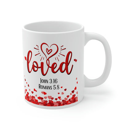 Loved Christian Bible Verse Ceramic Mug