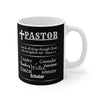 Pastor Roles Christian Mug features bible verse Philippians 4:13 I can do all things... 
