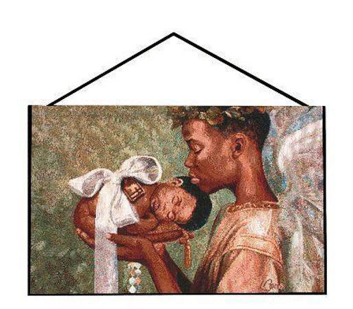 Heaven Sent African American Wall Tapestry Bannerette