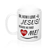 Load image into Gallery viewer, Because He First Loved Me Christian Valentine&#39;s Mug