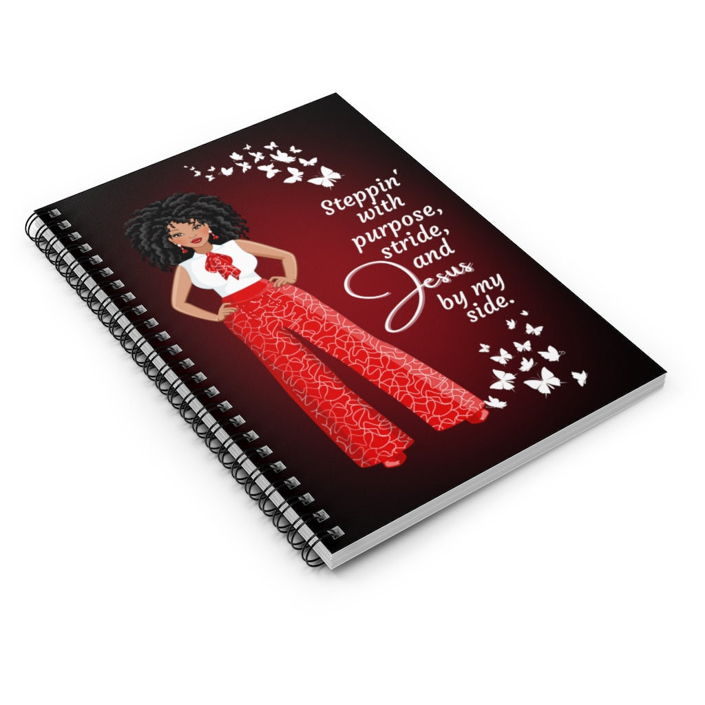 Steppin' With Purpose African American Art Spiral Notebook
