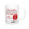 Red Letters It Is Written Christian Mug