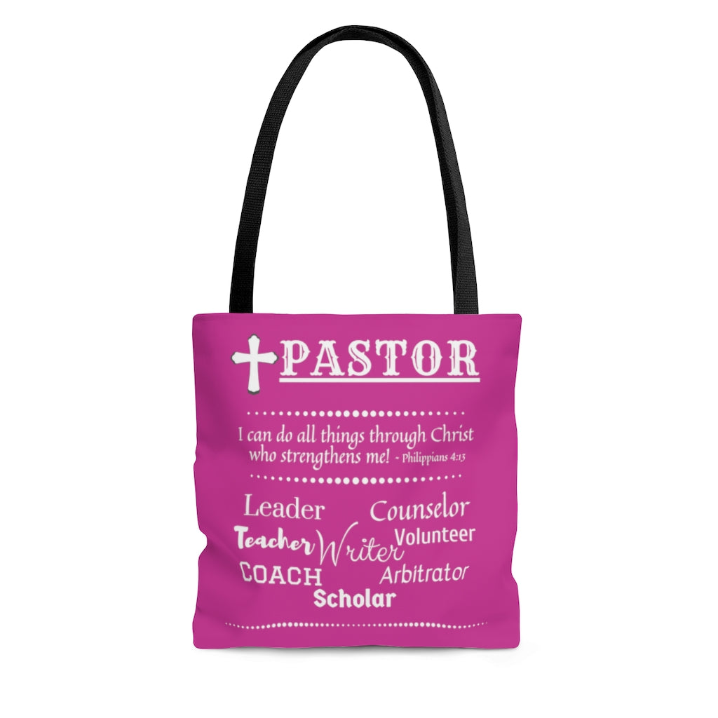 Pastor Roles Tote Bag | Many Hats of A Minister