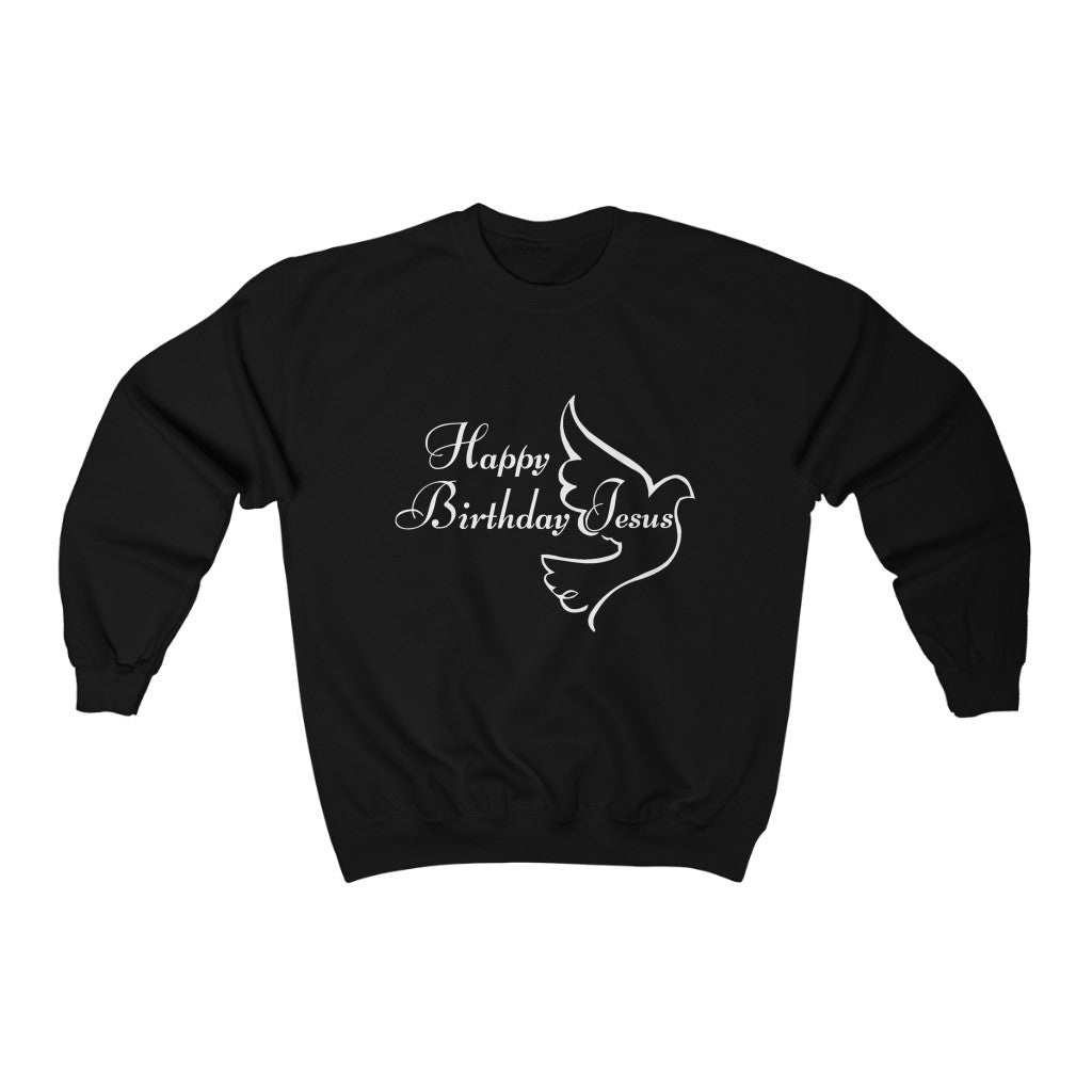 Happy Birthday Jesus Sweatshirt in black