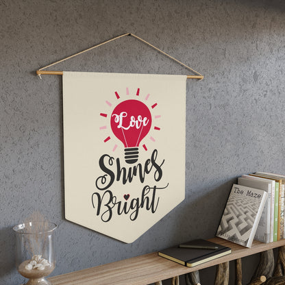 Love Shines Bright Christian Inspired Pennant Wall Decorative