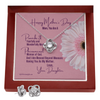 Load image into Gallery viewer, Mother&#39;s Day Message Card From Daughter - Love Knot Necklace And Earring Set - Proverbs 31