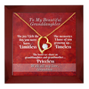 To Granddaughter From Grandmother - Heart Necklace - Limitless, Timeless, and Priceless Message Card